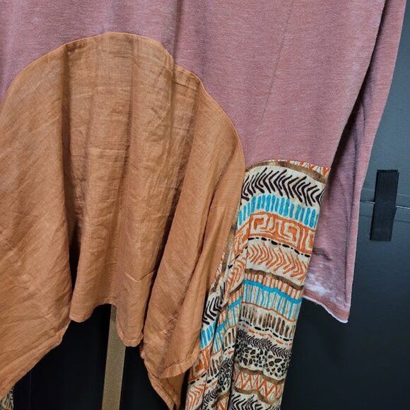 The Morgan Factory Repurposed Boho Hippy Flowy Blouse Sz L/XL - Picture 11 of 12